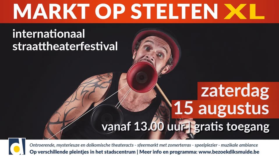 Straattheater krijgt vrije baan op Grote Markt in Diksmuide