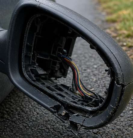 Bestelwagen rijdt autospiegel af in Ichtegem en verdwijnt na aanrijding