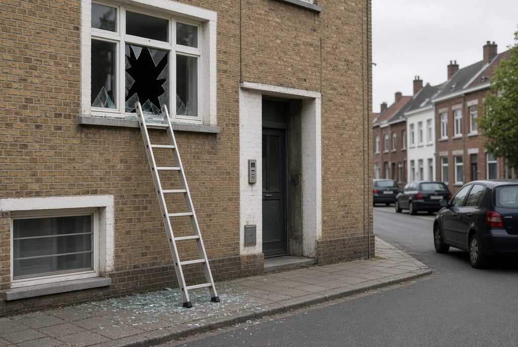 Een ladder, een gebroken raam en een eis om geld: wat de inbraak in Diest blootlegt
